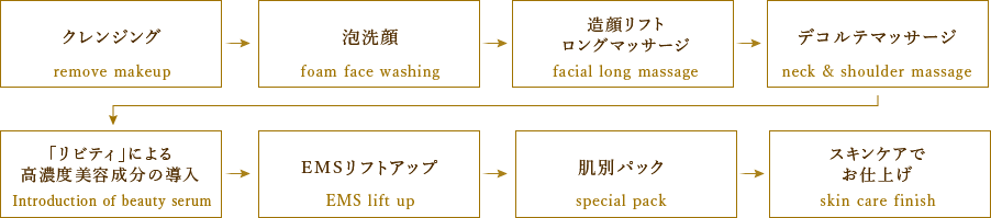 モイストベーシックコース フローチャート